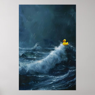 Poster Pato de Borracha no Mar Tempestuoso, Cartaz Antigo