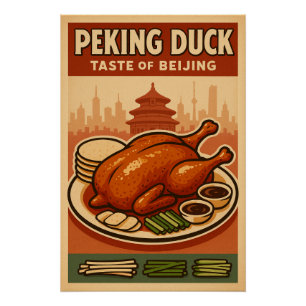 Pôster Pato de Pequim - Um Ícone Culinário de Pequim