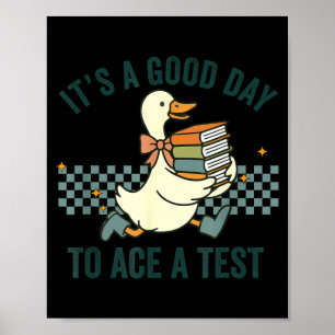 Poster Pato Donald É Um Bom Dia para se Dar Bem numa Prov