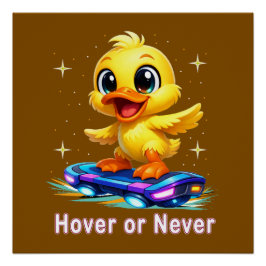 Pôster pato engraçado