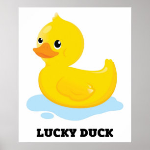 Poster Pato Feliz e Sortudo