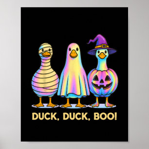 Poster Pato Pato Pato Dia de as Bruxas engraçado Figurino