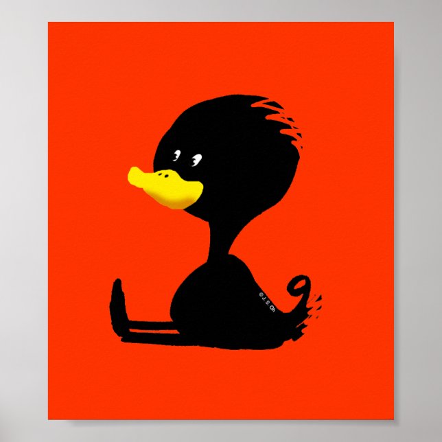 Pôster pato preto (Frente)