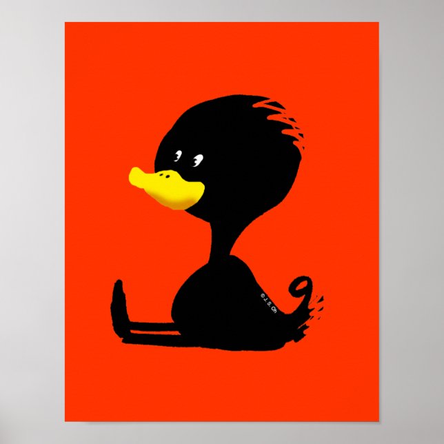 Pôster pato preto (Frente)