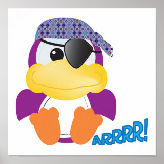Poster Pato-púrpura-púrpura de Goofkins