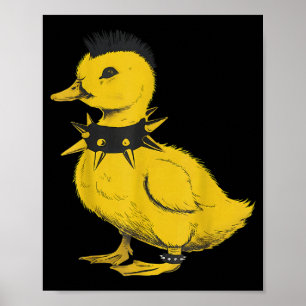 Poster Pato roqueiro punk metal rock and roll música todd