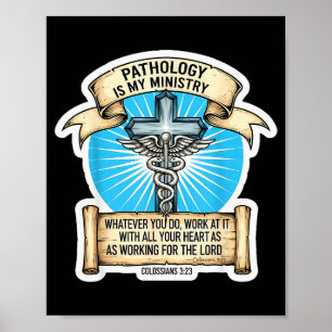 Poster Patologista Cristão Patologia é Meu Ministério Doc