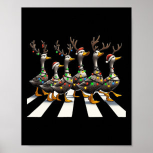 Poster Patos de Natal Bons Animais de Natal Patos