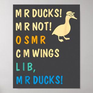 Poster Patos M R Ducks M R Não O S M R Cm Wangs Lib M R P