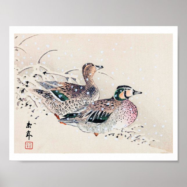 Poster Patos na neve, Imao Keinen (Frente)