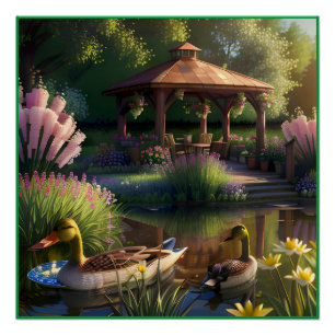 Pôster Patos no Pond