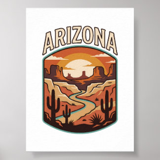 Poster Patrimônio do Canyon do Arizona