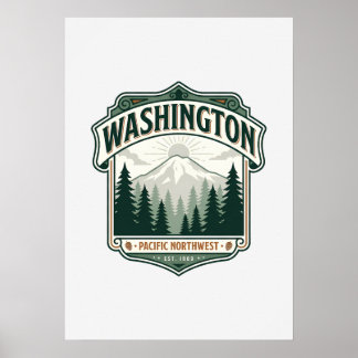Poster Patrimônio do Estado de Washington
