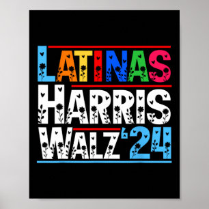 Poster Patrimônio Hispânico Mês Latinas Florais Para Harr