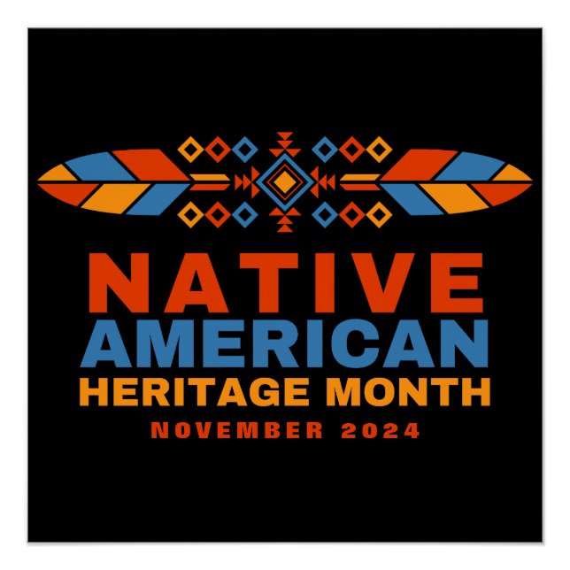 Pôster Patrimônio Nativo Americano Mês 2025 (Frente)