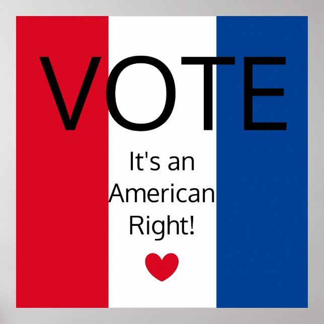 Poster Patriot Red, White, and Blue: (Frente)