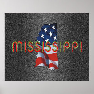 Pôster Patriota de Mississippi do T