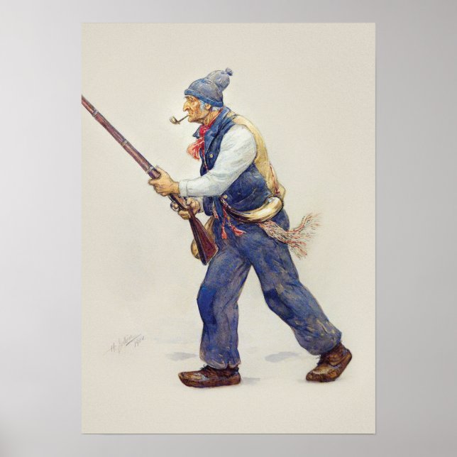 Poster Patriote Québec Rébellion 1837-1838 Henri Julien (Frente)