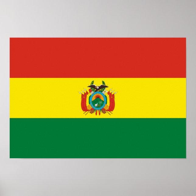 Poster Patriotic Bolivia Flag (Frente)