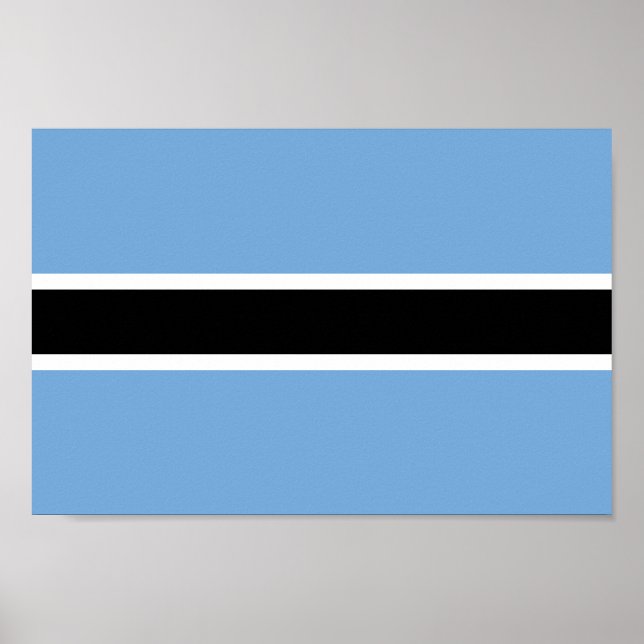 Poster Patriotic Botswana Flag (Frente)