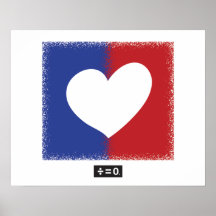 Patriotic Red White And Blue Unity Heart