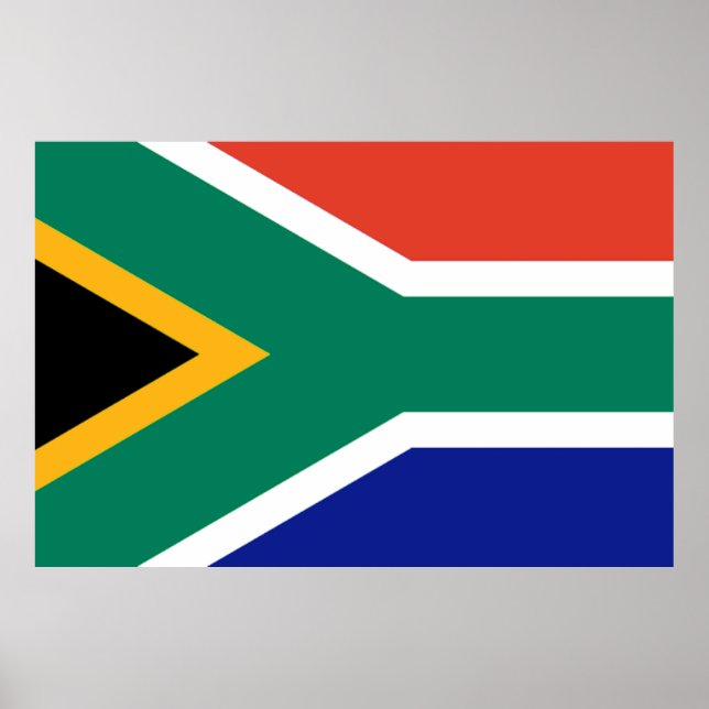 Pôster Patriotic South Africa flag Bokke (Frente)
