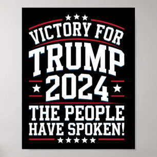 Poster Patriotic Trump 2024 Victory Design Para Os Apoian