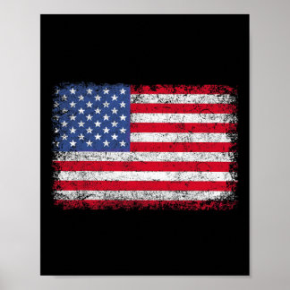 Poster Patriotic Usa Flag 4th Of July For Men Women Kids