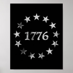 Poster Patriotic Vintage Style Usa 4 De Julho