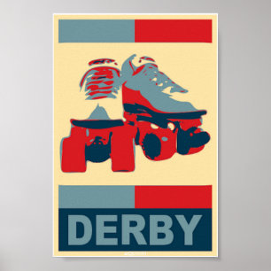 Poster patriótico de Derby do pop art