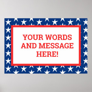 Poster Patriótico Personalizado
