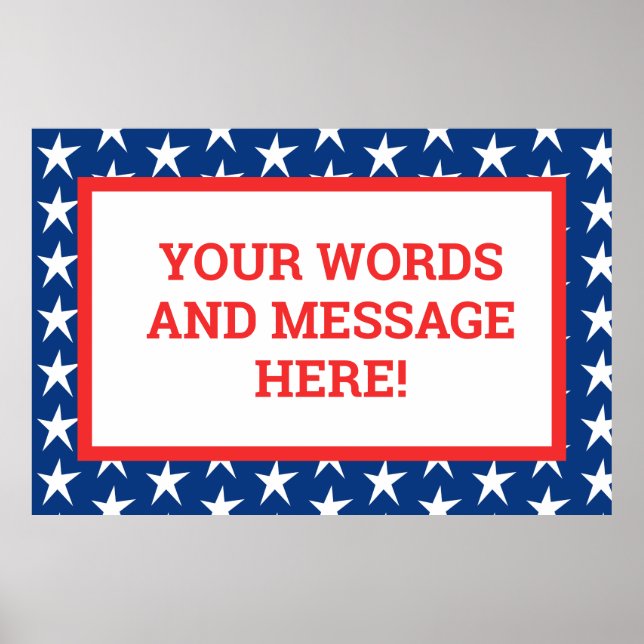 Poster Patriótico Personalizado (Frente)