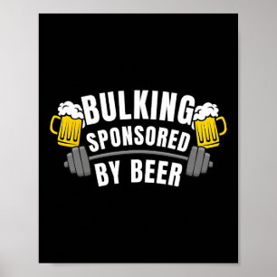 Poster Patrocinado de Bulking Engraçado