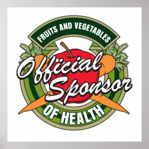 Pôster Patrocinador dos vegetais da saúde