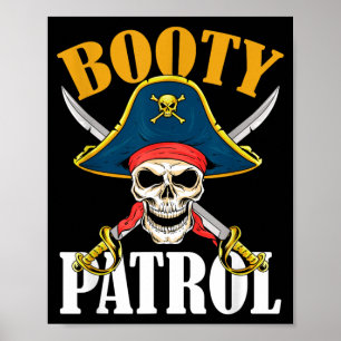Poster Patrulha de Butim Pirata de Halloween