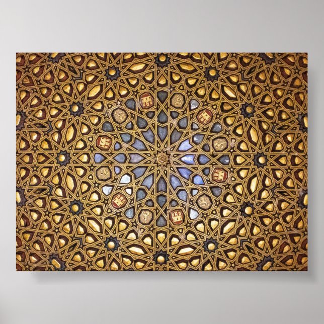 Poster pattern of ceiling of Royal Acazar de Seville (Frente)