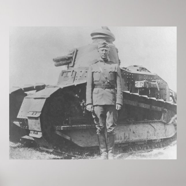 Pôster Patton geral durante WW1 (Frente)