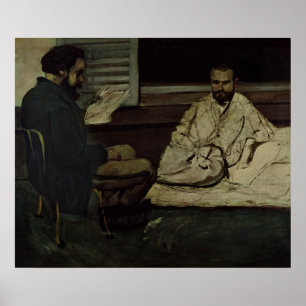 Pôster Paul Alexis Lendo um Manuscrito