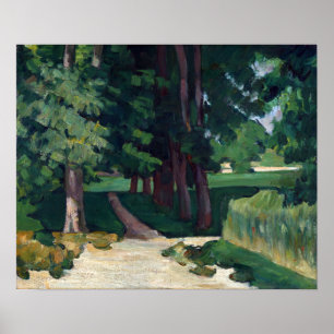 Poster Paul Cézanne A Avenida no Jas de Bouffan