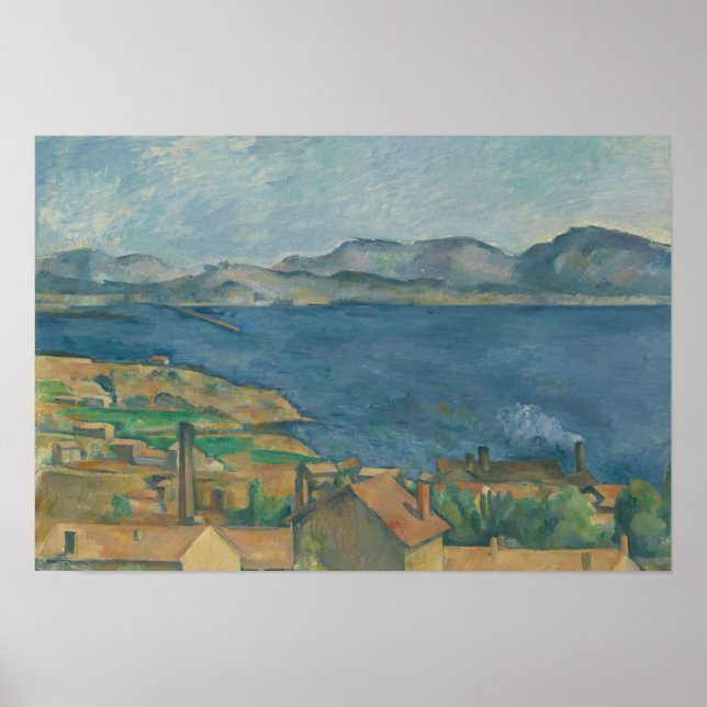 Poster Paul Cezanne - A Baía de Marselha (Frente)