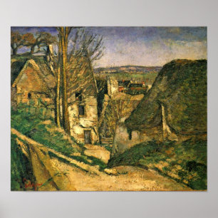 Pôster Paul Cezanne - a casa do homem pendurado