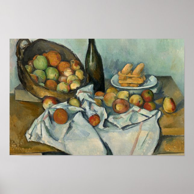 Poster Paul Cezanne - A Cesta das Maçãs (Frente)
