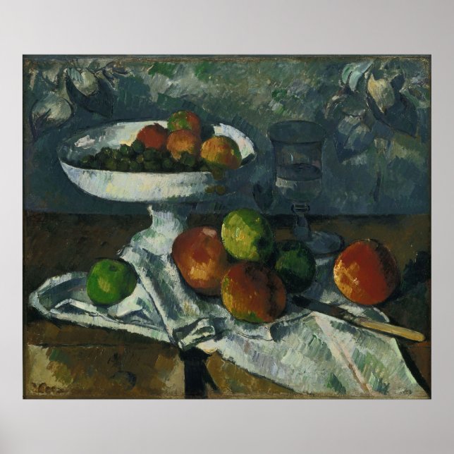 Poster Paul Cézanne - A Vida Estática com a Fruta (Frente)