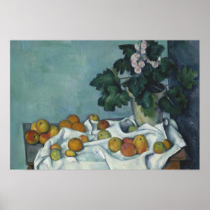 Poster Paul Cezanne - A Vida Estática com Maçãs e um P