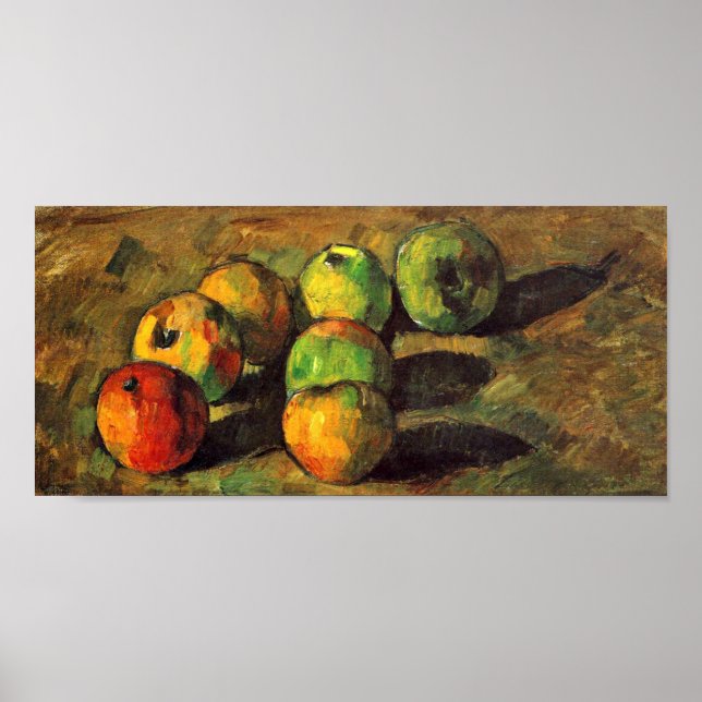 Pôster Paul Cezanne - Ainda há vida com sete maçãs (Frente)