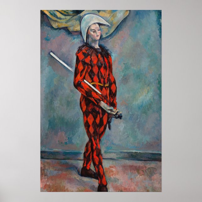 Poster Paul Cézanne - Arlequim (Frente)
