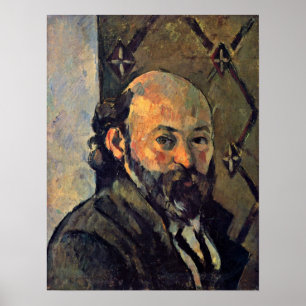 Poster Paul Cezanne - Autorretrato do wallpaper