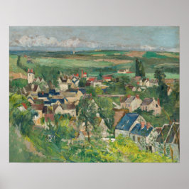 Poster Paul Cezanne - Auvers, Visão Panorâmica