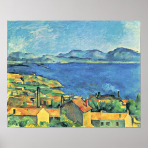 Poster Paul Cezanne - Baía de Marselha, da Chapa