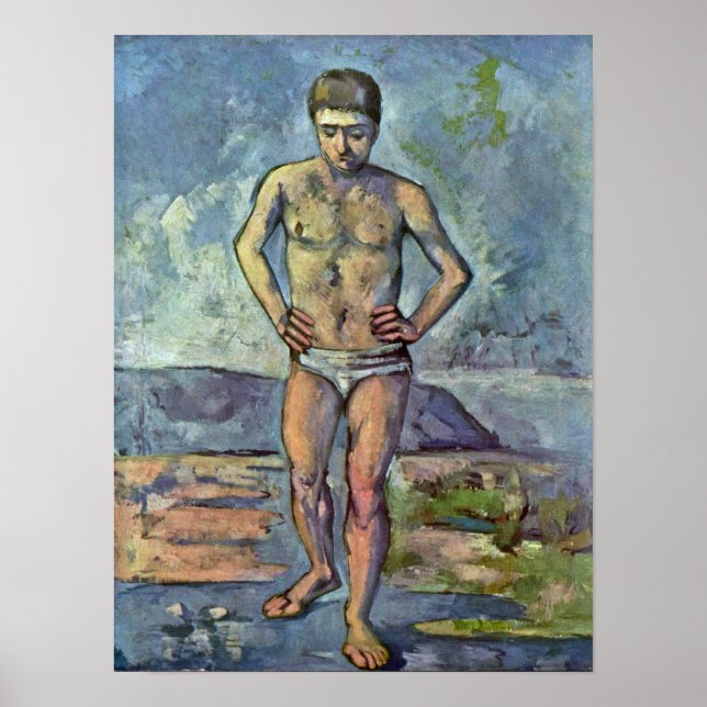 Pôster Paul Cezanne - Bather (Frente)
